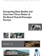 Comparing Data Quality and Cost from Three Modes of On-Board Transit Passenger Surveys