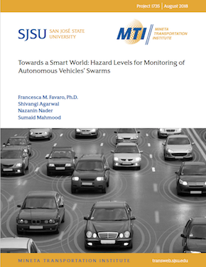 Towards a Smart World: Hazard Levels for Monitoring of Autonomous Vehicles’ Swarms