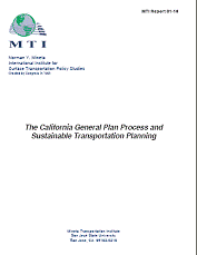 The California General Plan Process and Sustainable Transportation Planning