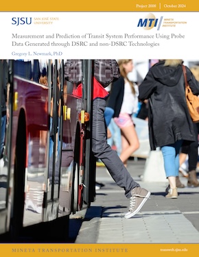 Measurement and Prediction of Transit System Performance Using Probe Data Generated through DSRC and non-DSRC Technologies