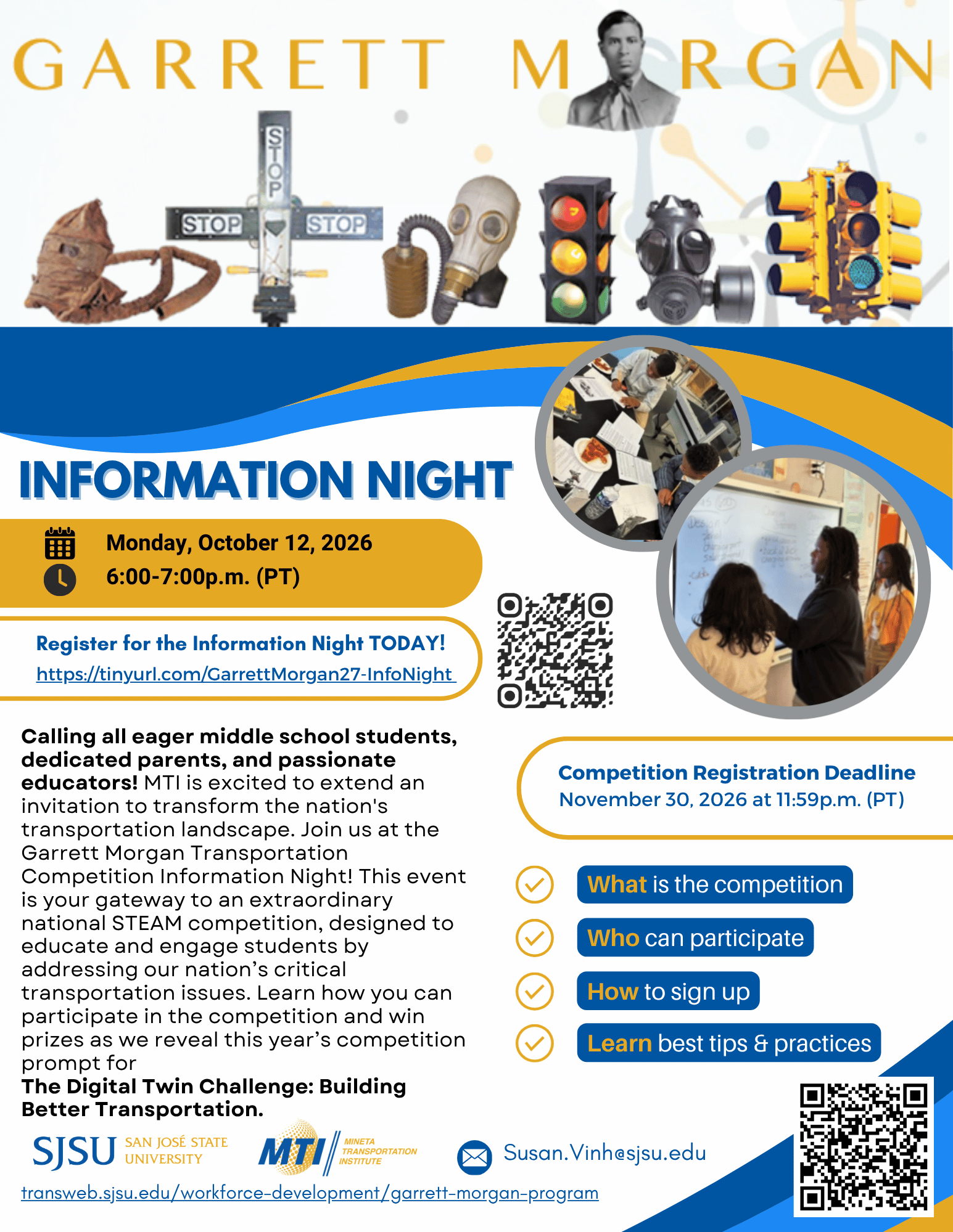Garrett Morgan Sustainable Transportation Competition: Information Night (2026)