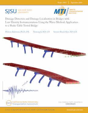 Damage Detection and Damage Localization in Bridges with Low-Density Instrumentations Using the Wave-Method: Application to a Shake-Table Tested Bridge