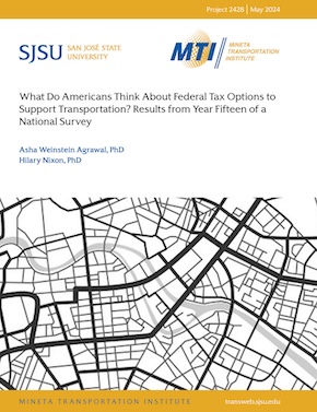 What Do Americans Think About Federal Tax Options to Support Transportation? Results from Year Fifteen of a National Survey