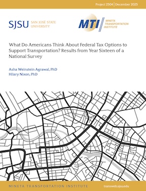 What Do Americans Think About Federal Tax Options to Support Transportation? Results from Year Sixteen of a National Survey