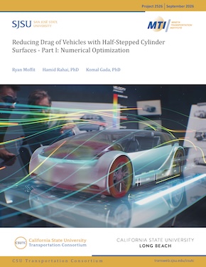 Reducing Drag of Vehicles with Half-Stepped Cylinder Surfaces Part I: Numerical Optimization