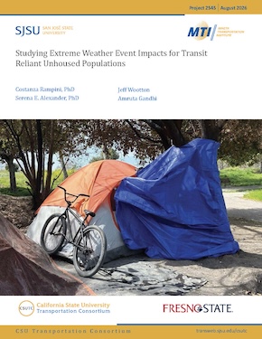 Studying Extreme Weather Event Impacts for Transit-Reliant Unhoused Populations