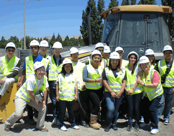 Students out in the field