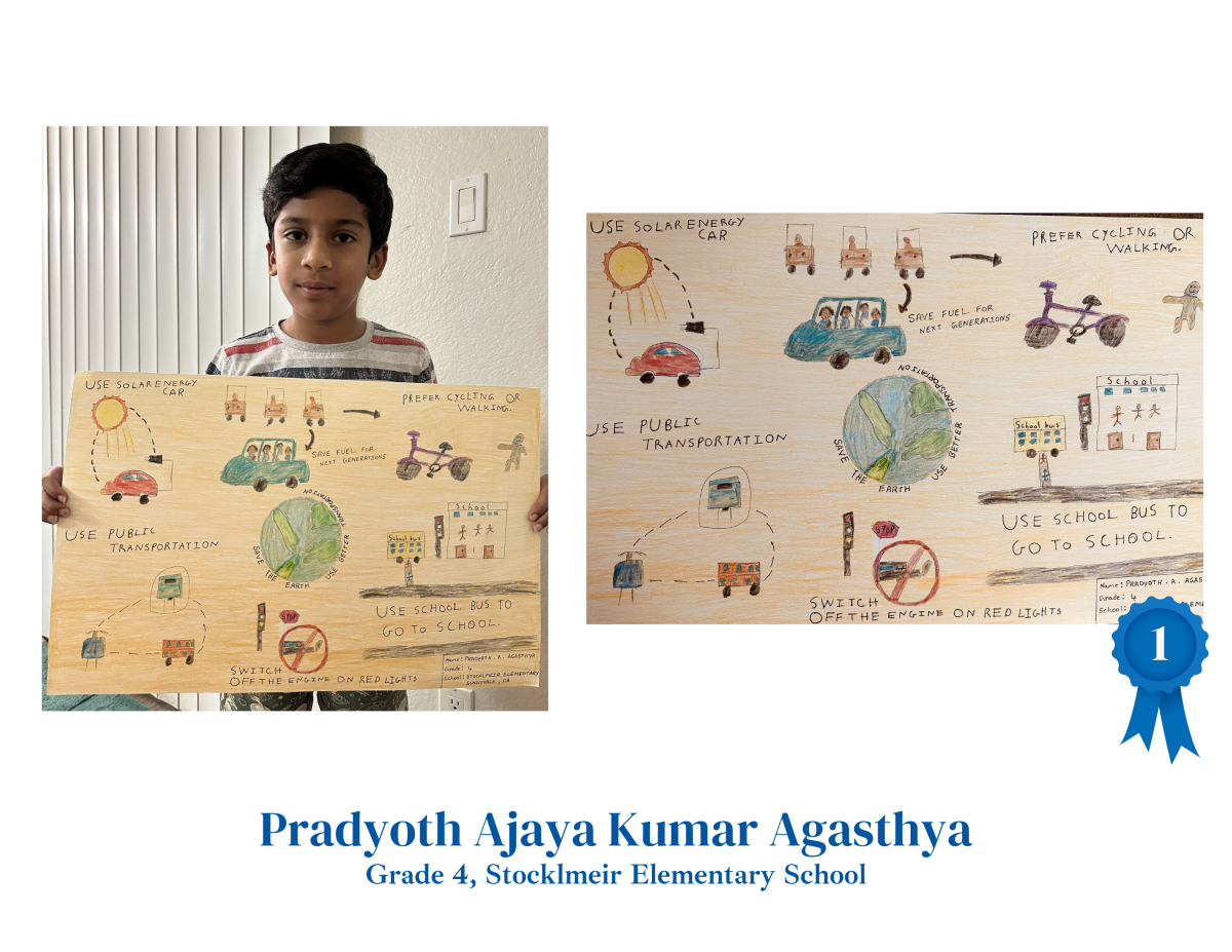 Pradyoth Ajaya Kumar Agasthya, Grade 4, Stocklmeir Elementary School